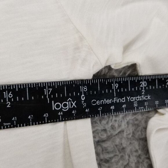 Soft Surroundings Top Womens Small White Lace Neckline Long Sleeve Blouse - Picture 5 of 8